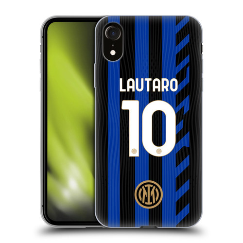 Fc Internazionale Milano 2024/25 Players Home Kit Lautaro Martínez Soft Gel Case for Apple iPhone XR