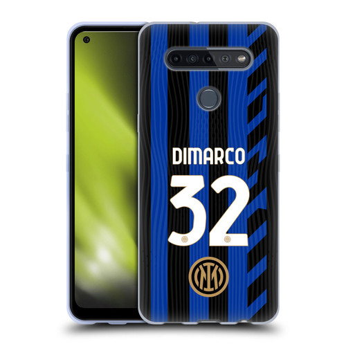 Fc Internazionale Milano 2024/25 Players Home Kit Federico Dimarco Soft Gel Case for LG K51S