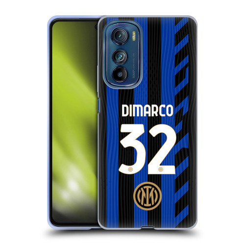 Fc Internazionale Milano 2024/25 Players Home Kit Federico Dimarco Soft Gel Case for Motorola Edge 30