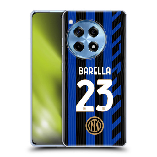 Fc Internazionale Milano 2024/25 Players Home Kit Nicolò Barella Soft Gel Case for OnePlus 12R