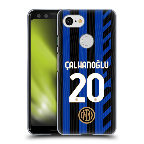 Fc Internazionale Milano 2024/25 Players Home Kit Hakan Çalhanoglu Soft Gel Case for Google Pixel 3