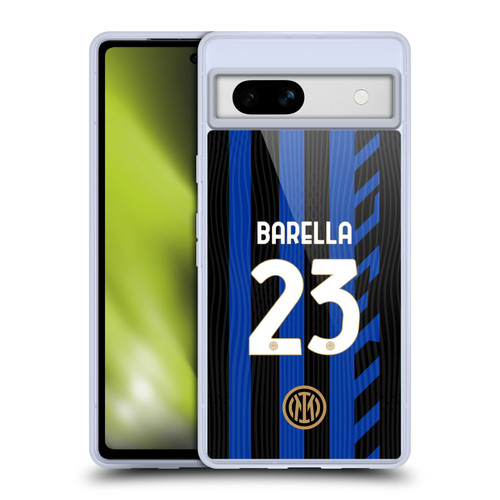 Fc Internazionale Milano 2024/25 Players Home Kit Nicolò Barella Soft Gel Case for Google Pixel 7a