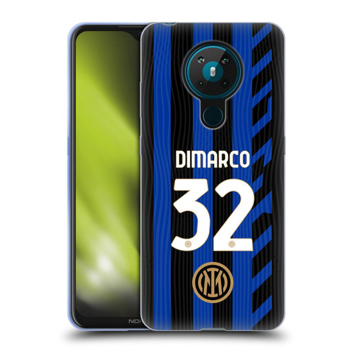Fc Internazionale Milano 2024/25 Players Home Kit Federico Dimarco Soft Gel Case for Nokia 5.3