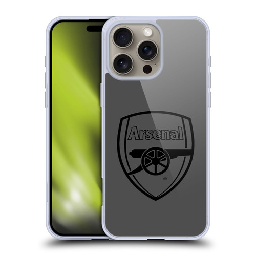 Arsenal FC Crest 2 Black Logo Soft Gel Case for Apple iPhone 16 Pro Max Arsenal FC Crest 2 Black Logo Soft Gel Case for Apple iPhone 16 Pro Max