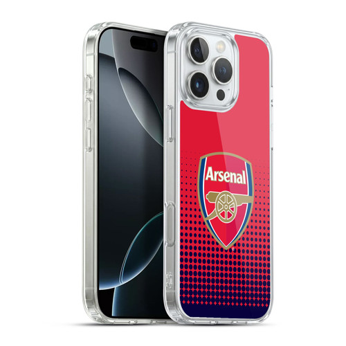 Arsenal FC Crest 2 Fade Soft Gel Case for Apple iPhone 16 Pro Max & MagSafe