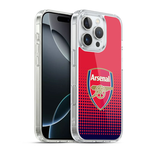 Arsenal FC Crest 2 Fade Soft Gel Case for Apple iPhone 16 Pro & MagSafe