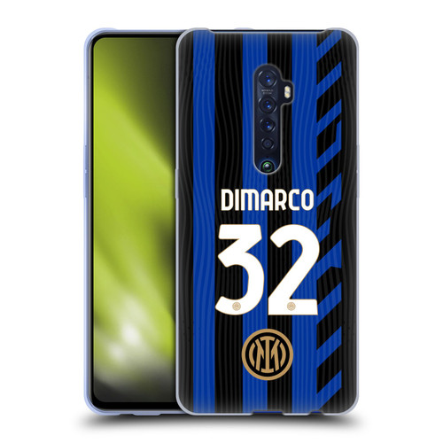 Fc Internazionale Milano 2024/25 Players Home Kit Federico Dimarco Soft Gel Case for OPPO Reno 2
