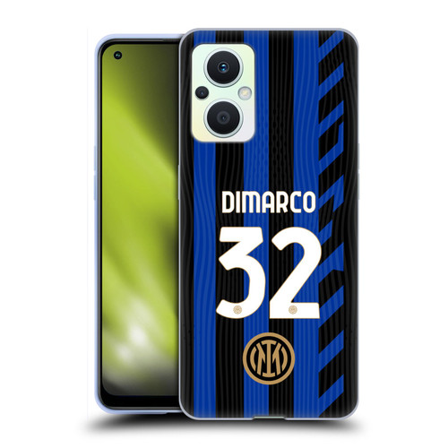 Fc Internazionale Milano 2024/25 Players Home Kit Federico Dimarco Soft Gel Case for OPPO Reno8 Lite