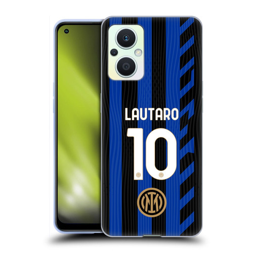 Fc Internazionale Milano 2024/25 Players Home Kit Lautaro Martínez Soft Gel Case for OPPO Reno8 Lite