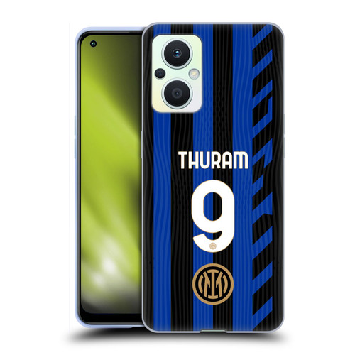 Fc Internazionale Milano 2024/25 Players Home Kit Marcus Thuram Soft Gel Case for OPPO Reno8 Lite
