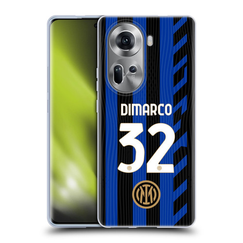 Fc Internazionale Milano 2024/25 Players Home Kit Federico Dimarco Soft Gel Case for OPPO Reno11