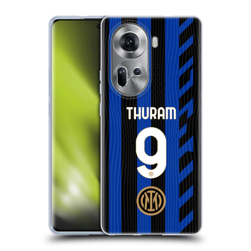 Fc Internazionale Milano 2024/25 Players Home Kit Marcus Thuram Soft Gel Case for OPPO Reno11