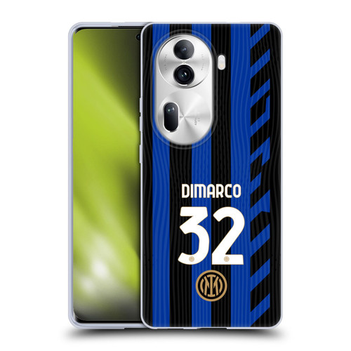 Fc Internazionale Milano 2024/25 Players Home Kit Federico Dimarco Soft Gel Case for OPPO Reno11 Pro