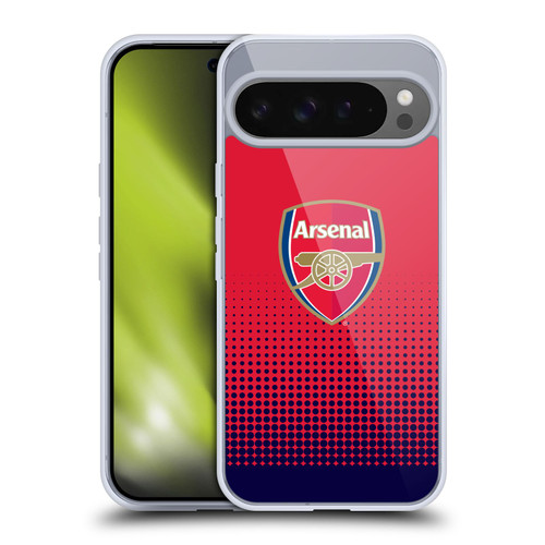 Arsenal FC Crest 2 Fade Soft Gel Case for Google Pixel 9 Pro XL