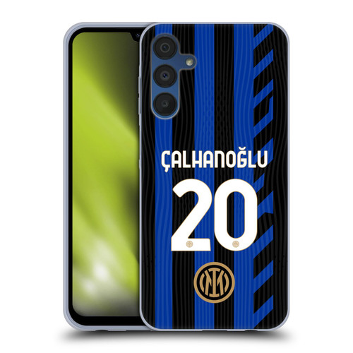 Fc Internazionale Milano 2024/25 Players Home Kit Hakan Çalhanoglu Soft Gel Case for Samsung Galaxy A15