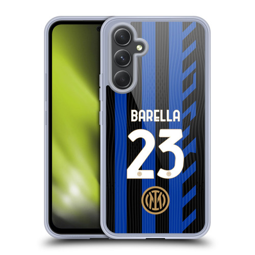 Fc Internazionale Milano 2024/25 Players Home Kit Nicolò Barella Soft Gel Case for Samsung Galaxy A54 5G