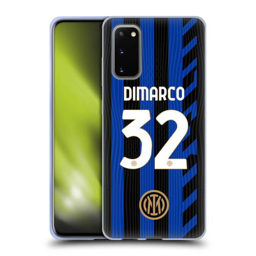 Fc Internazionale Milano 2024/25 Players Home Kit Federico Dimarco Soft Gel Case for Samsung Galaxy S20 / S20 5G