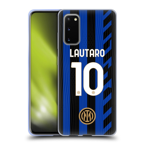 Fc Internazionale Milano 2024/25 Players Home Kit Lautaro Martínez Soft Gel Case for Samsung Galaxy S20 / S20 5G