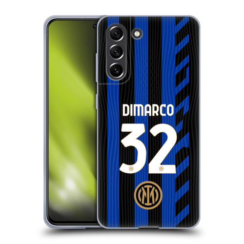 Fc Internazionale Milano 2024/25 Players Home Kit Federico Dimarco Soft Gel Case for Samsung Galaxy S21 FE 5G