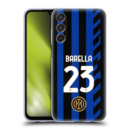 Fc Internazionale Milano 2024/25 Players Home Kit Nicolò Barella Soft Gel Case for Samsung Galaxy M15/F15 5G