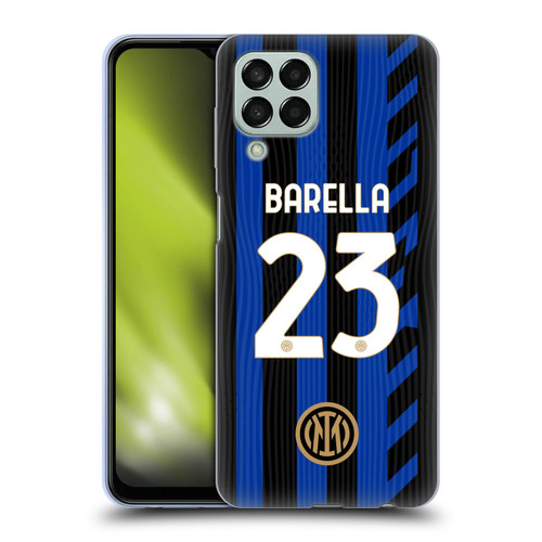 Fc Internazionale Milano 2024/25 Players Home Kit Nicolò Barella Soft Gel Case for Samsung Galaxy M33 (2022)