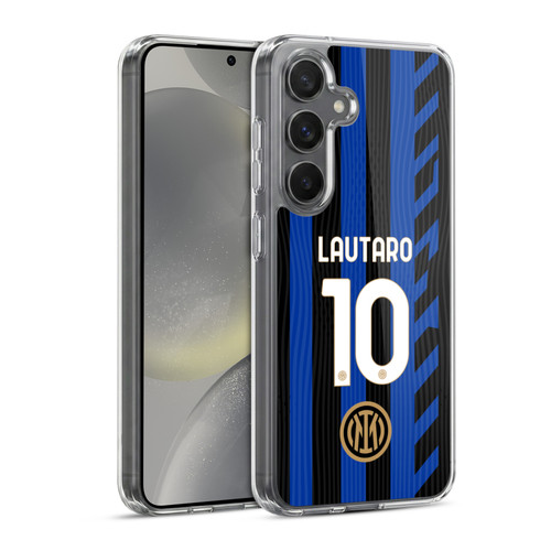 Fc Internazionale Milano 2024/25 Players Home Kit Lautaro Martínez Soft Gel Case for Samsung Galaxy S24 5G & MagSafe