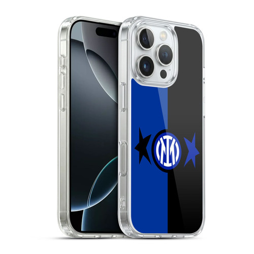 Fc Internazionale Milano IM 2Stars Black & Blue Soft Gel Case for Apple iPhone 16 Pro & MagSafe