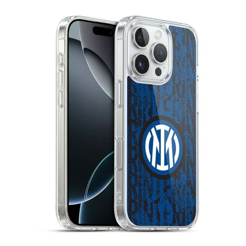 Fc Internazionale Milano Patterns Snake Wordmark Soft Gel Case for Apple iPhone 16 Pro & MagSafe