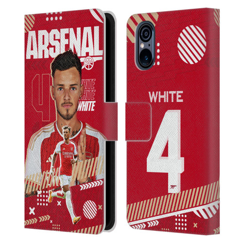 Arsenal FC 2023/24 First Team Ben White Leather Book Wallet Case Cover For Sony Xperia 5 V 5G