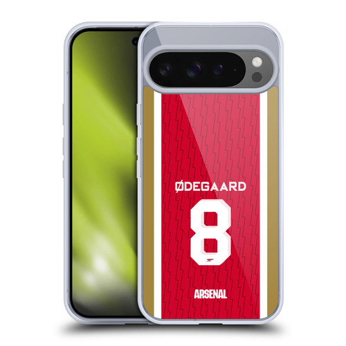Arsenal FC 2023/24 Players Home Kit Martin Ødegaard Soft Gel Case for Google Pixel 9 Pro XL