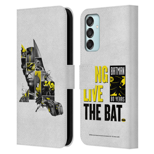 Batman DC Comics 80th Anniversary Collage Leather Book Wallet Case Cover For Samsung Galaxy M15/F15 5G