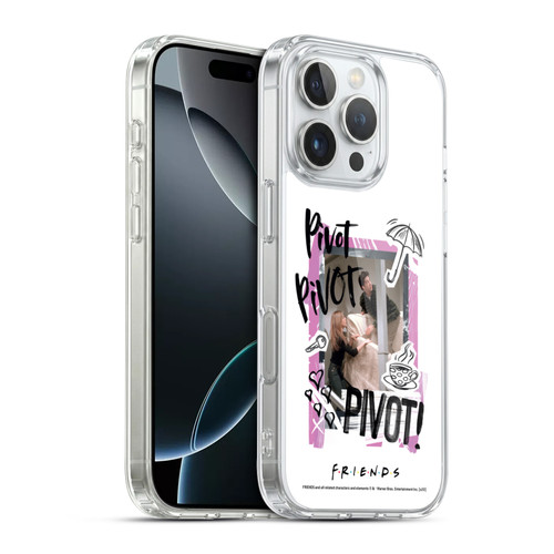 Friends TV Show Doodle Art Pivot Soft Gel Case for Apple iPhone 16 Pro & MagSafe