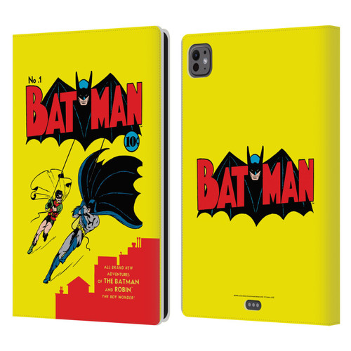 Batman DC Comics Famous Comic Book Covers Number 1 Leather Book Wallet Case Cover For Apple iPad Pro 11 M4 2024