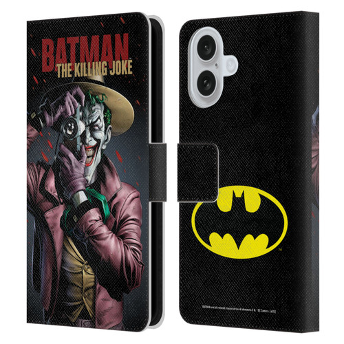 Batman DC Comics Famous Comic Book Covers The Killing Joke Leather Book Wallet Case Cover For Apple iPhone 16