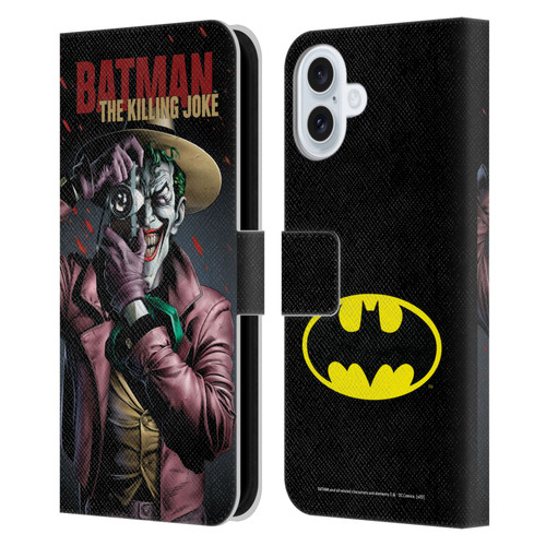 Batman DC Comics Famous Comic Book Covers The Killing Joke Leather Book Wallet Case Cover For Apple iPhone 16 Plus