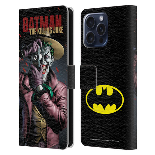 Batman DC Comics Famous Comic Book Covers The Killing Joke Leather Book Wallet Case Cover For Apple iPhone 16 Pro Max