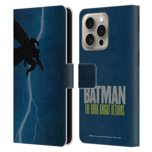 Batman DC Comics Famous Comic Book Covers The Dark Knight Returns Leather Book Wallet Case Cover For Apple iPhone 16 Pro