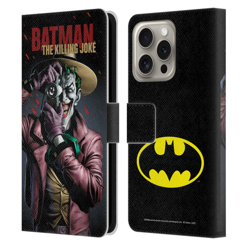 Batman DC Comics Famous Comic Book Covers The Killing Joke Leather Book Wallet Case Cover For Apple iPhone 16 Pro