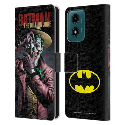 Batman DC Comics Famous Comic Book Covers The Killing Joke Leather Book Wallet Case Cover For Motorola Moto G04/G04s/G24 4G