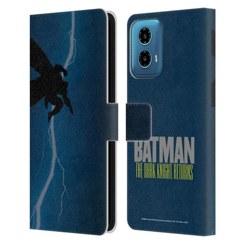 Batman DC Comics Famous Comic Book Covers The Dark Knight Returns Leather Book Wallet Case Cover For Motorola Moto G34 5G