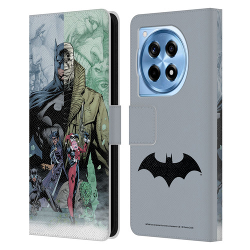 Batman DC Comics Famous Comic Book Covers Hush Leather Book Wallet Case Cover For OnePlus 12R