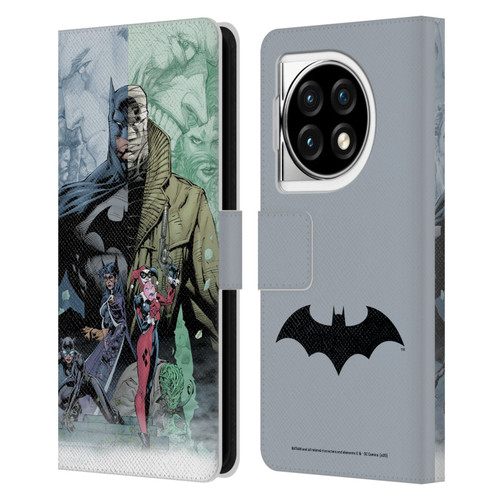 Batman DC Comics Famous Comic Book Covers Hush Leather Book Wallet Case Cover For OPPO OnePlus Ace 3 5G