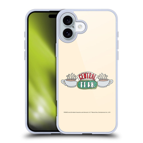 Friends TV Show Iconic Central Perk Soft Gel Case for Apple iPhone 16 Plus