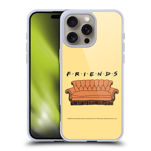 Friends TV Show Iconic Couch Soft Gel Case for Apple iPhone 16 Pro Max & MagSafe