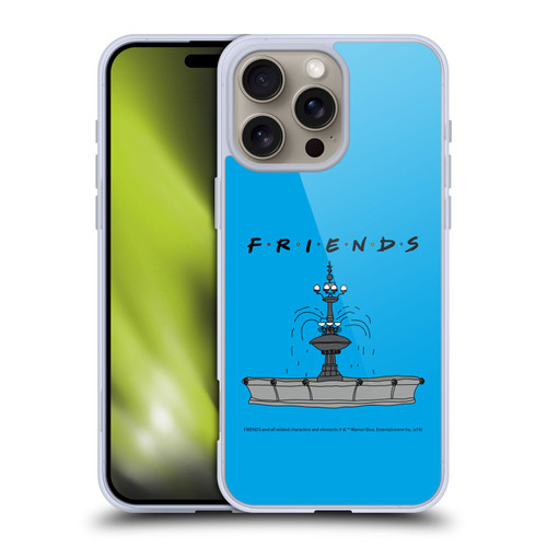 Friends TV Show Iconic Fountain Soft Gel Case for Apple iPhone 16 Pro Max & MagSafe