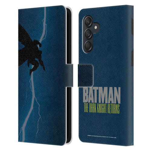 Batman DC Comics Famous Comic Book Covers The Dark Knight Returns Leather Book Wallet Case Cover For Samsung Galaxy M55 5G