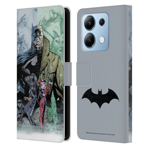 Batman DC Comics Famous Comic Book Covers Hush Leather Book Wallet Case Cover For Xiaomi Redmi Note 13/13 Pro 5G