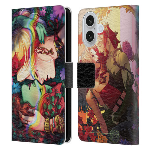 Batman DC Comics Gotham City Sirens Poison Ivy & Harley Quinn Leather Book Wallet Case Cover For Apple iPhone 16