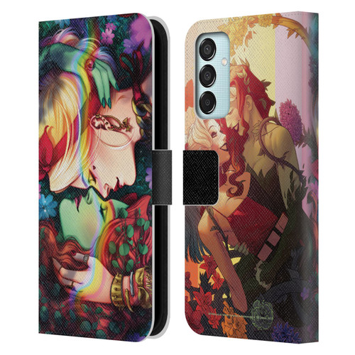 Batman DC Comics Gotham City Sirens Poison Ivy & Harley Quinn Leather Book Wallet Case Cover For Samsung Galaxy M15/F15 5G