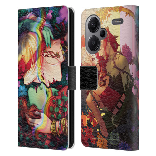 Batman DC Comics Gotham City Sirens Poison Ivy & Harley Quinn Leather Book Wallet Case Cover For Xiaomi Redmi Note 13 Pro Plus 5G